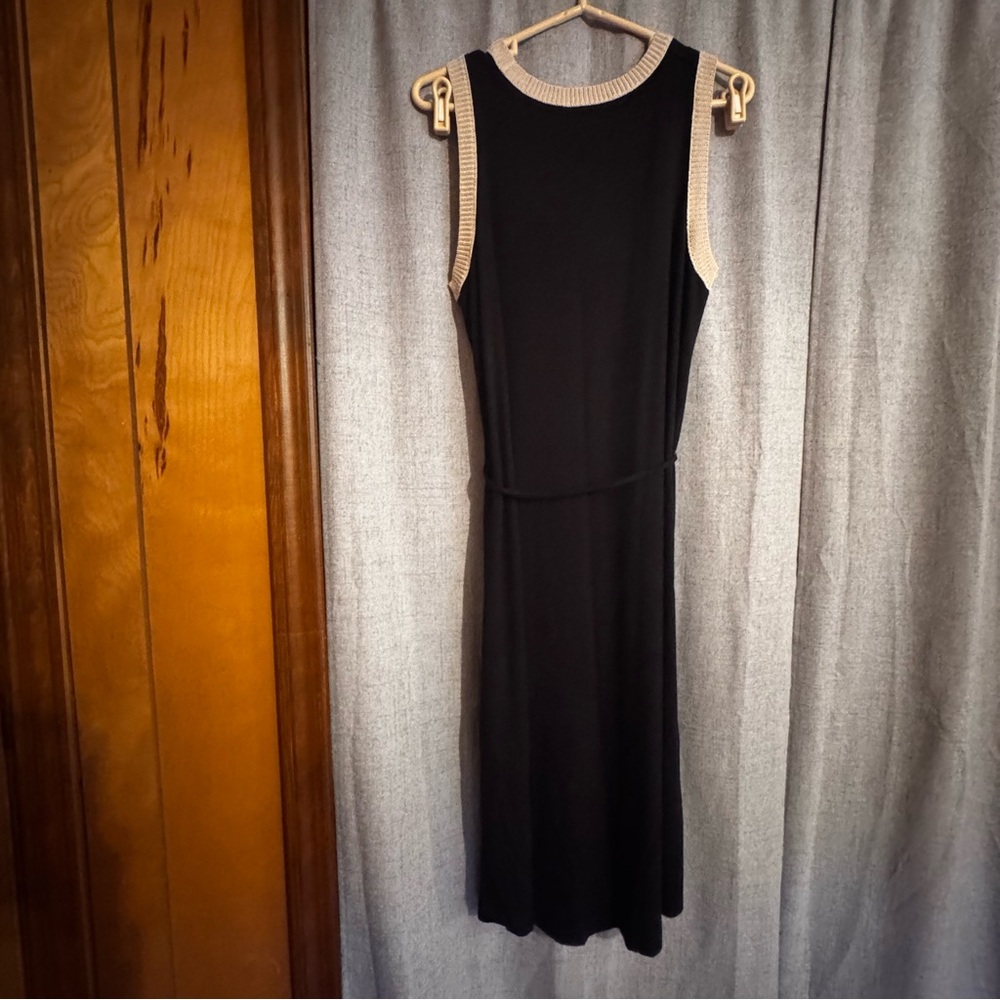 Simply Vera Vera Wang Black and gold Midi Dress - Picture 4 of 8